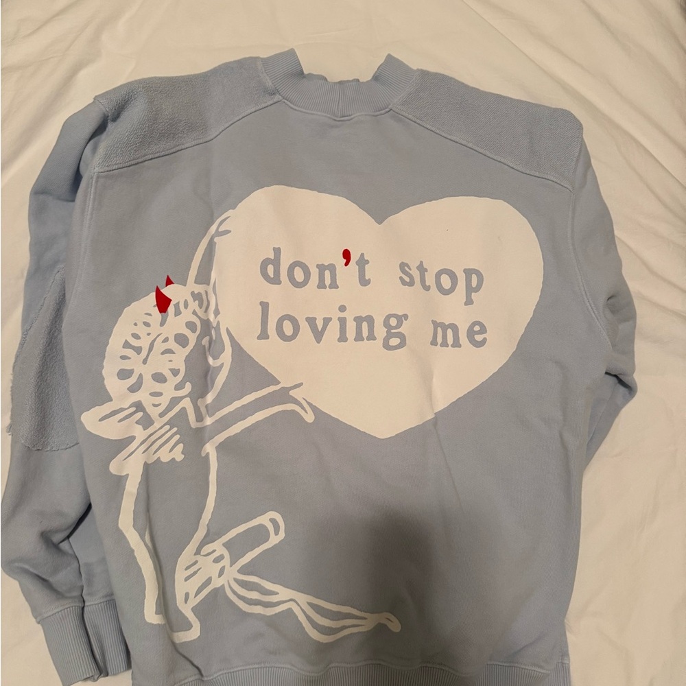 Boys Lie Light Blue Graphic Crewneck Sweater - Picture 5 of 8